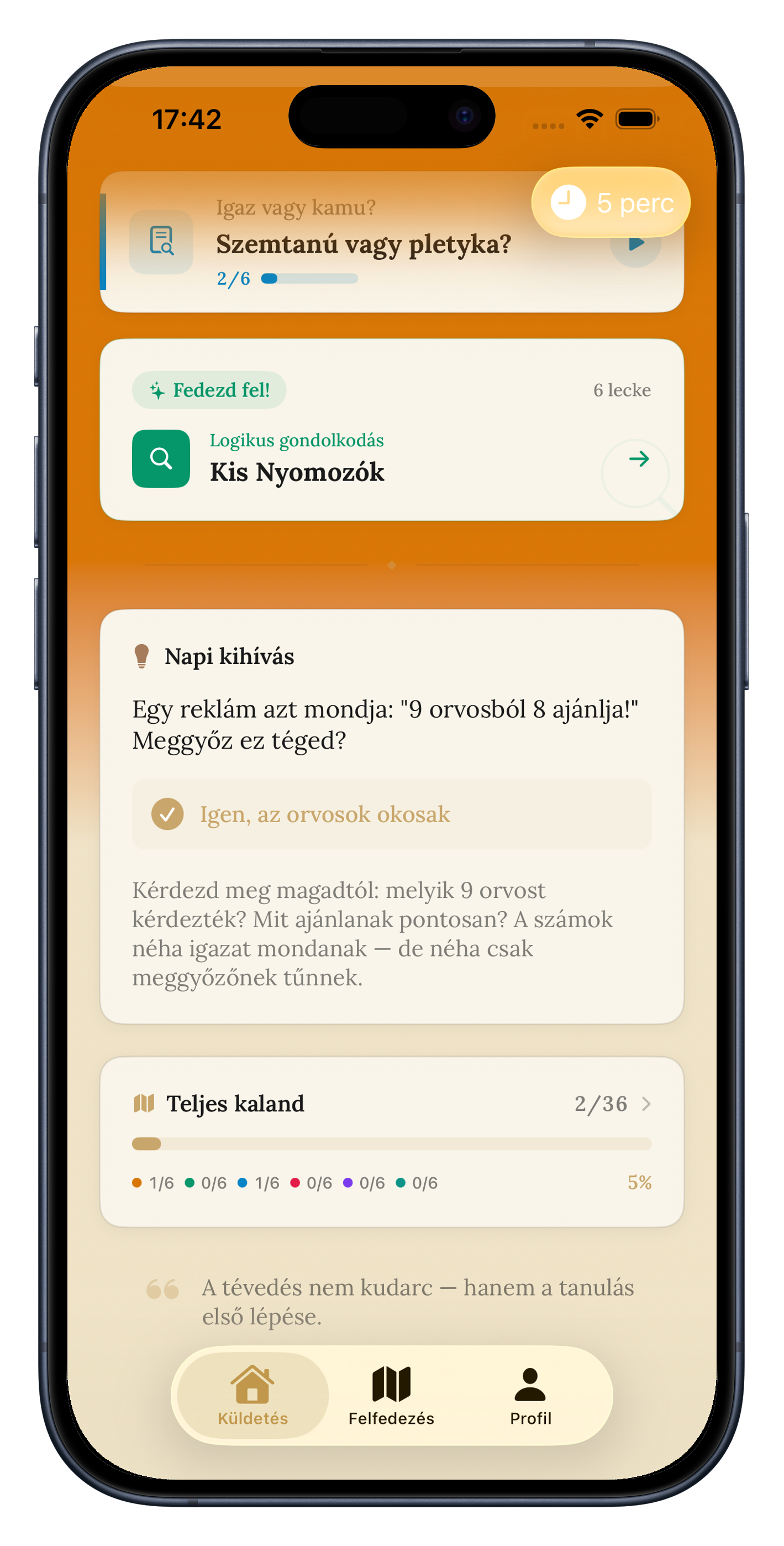 Napi kérdés a LogicLab Kidsben